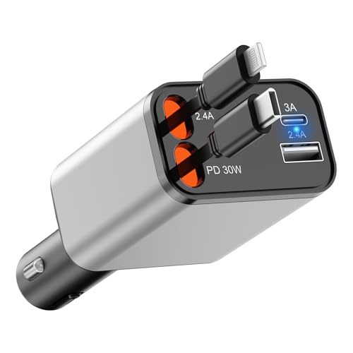 4 In 1 USB Zigarettenanzünder Adapter, 12v Auto Handy Ladegerät, 69W Car Cigarette Lighter USB Car Charger Adapter for Mobile Phone Pd Quick Charger with iPhone 16/15/14/13/12, S24/S2 4 In 1 USB Zigarettenanzünder Adapter, 12v Auto Handy Ladegerät, 69W Car Cigarette Lighter USB Car Charger Adapter for Mobile Phone Pd Quick Charger with iPhone 16/15/14/13/12, S24/S2 von sicotool