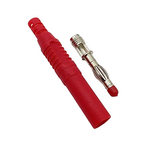 siduytin Bananenstecker, tragbar, professioneller DIY Stecker, isolierter Ersatz, 4 mm, Audiogeräte, Lautsprecher, Für Soundbox, Steckerteil, Rot siduytin Bananenstecker, tragbar, professioneller DIY Stecker, isolierter Ersatz, 4 mm, Audiogeräte, Lautsprecher, Für Soundbox, Steckerteil, Rot von siduytin