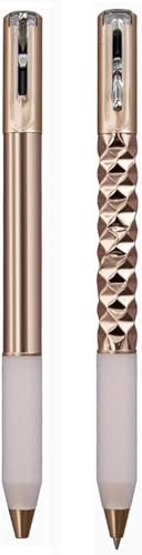 Knuspriger sensorischer Stift, Knisterstift, 14 cm, Schwarz/Gold/Silber, 0,5 mm, feine Spitze, geometrische Metall-Knisterstifte zum Schreiben und Zeichnen, Geschenk für Schule, Büro, Geschenk (Gold x Knuspriger sensorischer Stift, Knisterstift, 14 cm, Schwarz/Gold/Silber, 0,5 mm, feine Spitze, geometrische Metall-Knisterstifte zum Schreiben und Zeichnen, Geschenk für Schule, Büro, Geschenk (Gold x von sifteng
