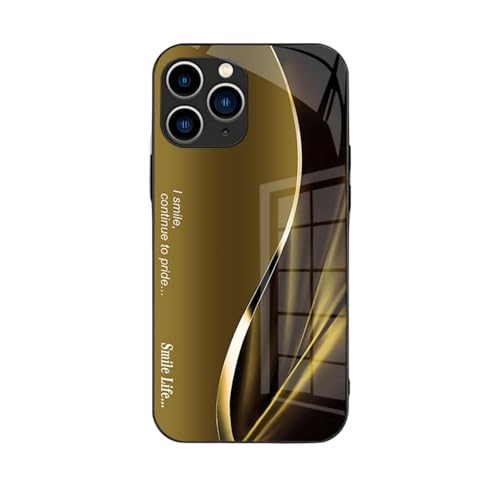 sifteng Dazzle Color Flow Schutzhülle für iPhone, dünne, schlanke HD-Glasrückseite, einfache Hülle, rutschfeste Seiten, Farbverlauf, Linien, Schutz, stoßfeste Abdeckung, Gelb sifteng Dazzle Color Flow Schutzhülle für iPhone, dünne, schlanke HD-Glasrückseite, einfache Hülle, rutschfeste Seiten, Farbverlauf, Linien, Schutz, stoßfeste Abdeckung, Gelb von sifteng