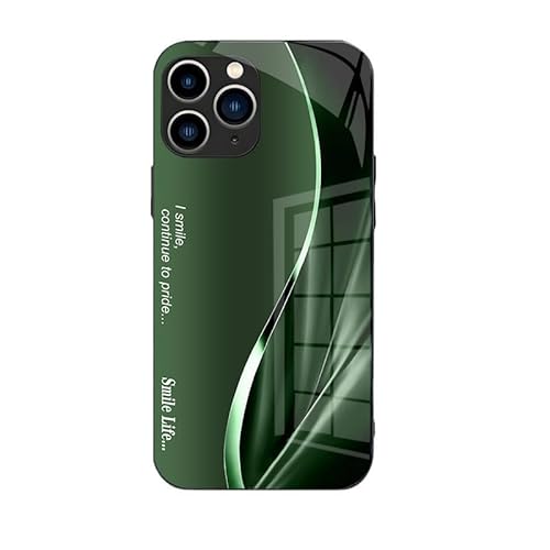 sifteng Dazzle Color Flow Schutzhülle für iPhone, dünne, schlanke HD-Glasrückseite, einfache Hülle, rutschfeste Seiten, Farbverlauf, Linien, Schutz, stoßfeste Abdeckung, Grün sifteng Dazzle Color Flow Schutzhülle für iPhone, dünne, schlanke HD-Glasrückseite, einfache Hülle, rutschfeste Seiten, Farbverlauf, Linien, Schutz, stoßfeste Abdeckung, Grün von sifteng
