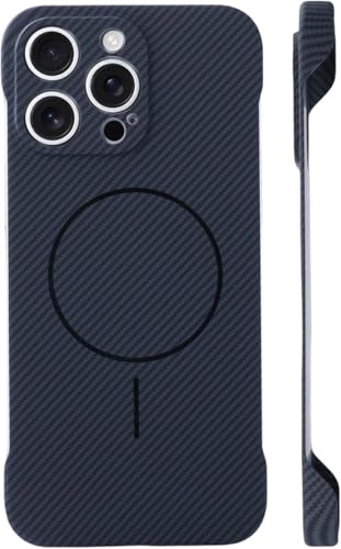 sifteng Ultradünne, rahmenlose Kohlefaser-Handyhülle für iPhone, magnetisches Aufladen, harte Polycarbonat-Hülle, Schwarz sifteng Ultradünne, rahmenlose Kohlefaser-Handyhülle für iPhone, magnetisches Aufladen, harte Polycarbonat-Hülle, Schwarz von sifteng