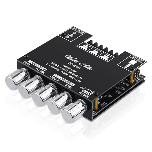 Bluetooth HiFi-Verstärker ZK-MT21 2.1 Kanäle Mini Stereo-Audioverstärker 50W x 2 +100W Class D Digitale Power Ampfilier-Empfänger mit BT AUX-Eingang, DC 12-24V für Passiv-Lautsprecher Bluetooth HiFi-Verstärker ZK-MT21 2.1 Kanäle Mini Stereo-Audioverstärker 50W x 2 +100W Class D Digitale Power Ampfilier-Empfänger mit BT AUX-Eingang, DC 12-24V für Passiv-Lautsprecher von sikkeby