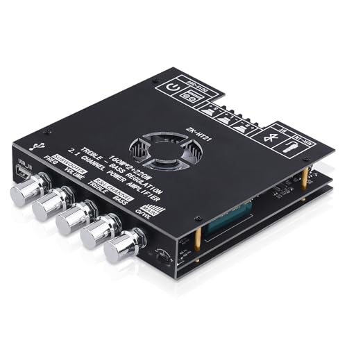 HiFi-Verstärker mit Bluetooth, ZK-HT21 2.1 Kanal 160W x 2+220W Subwoofer Stereo-Mini-Audio-Leistungsverstärker-Empfänger Modul mit BT/USB/AUX Eingang, TDA7498E Chips, DC 15-36V HiFi-Verstärker mit Bluetooth, ZK-HT21 2.1 Kanal 160W x 2+220W Subwoofer Stereo-Mini-Audio-Leistungsverstärker-Empfänger Modul mit BT/USB/AUX Eingang, TDA7498E Chips, DC 15-36V von sikkeby