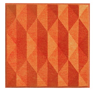 silentec Akustikpaneel Decke polySONIC® fr 3D Prisma 423895, rot 62,0 x 62,0 cm von silentec