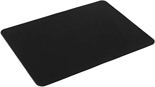 silmo Mauspad 25 x 20 cm - Stoff Mousepad - Schwarz - Klein - rutschfest - für Gaming Büro Office Homeoffice - 250 x 200 mm Mouse Pad Mat - Mausunterlage für alle Maus Arten von silmo