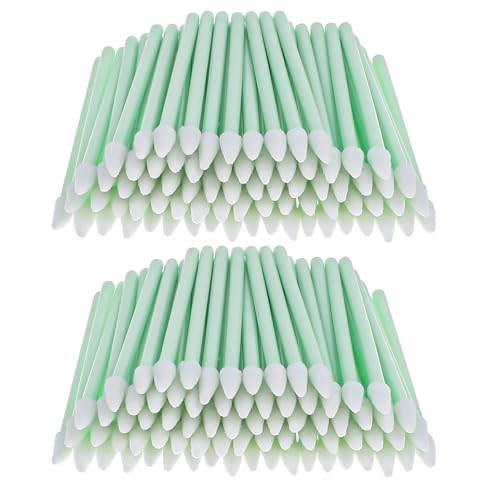 simarro 200 Stück Spitz Wattestäbchen Reinigungsstäbchen, Schaumstoffspitzen Reinigungstupfer Tip swabs Mehrzweck Schaum Reinigung mit Spitze für Kamera Tintenstrahl Druckkopfreiniger Linsen Reinigung von simarro
