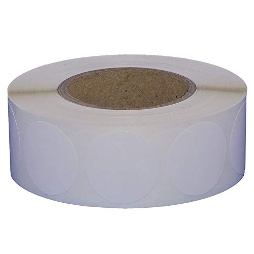 Markierungspunkte Klebepunkte auf Rolle/Durchmesser 40 mm / 1.000 Stück (PE-Folie weiß) von simhoa