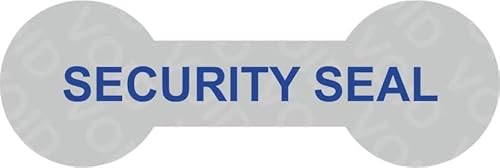 VOID Sicherheitsetiketten "SECURITY SEAL" auf Rolle - 60 x 20 mm (Blau - 100 Stück) von Etikettenshop Thon