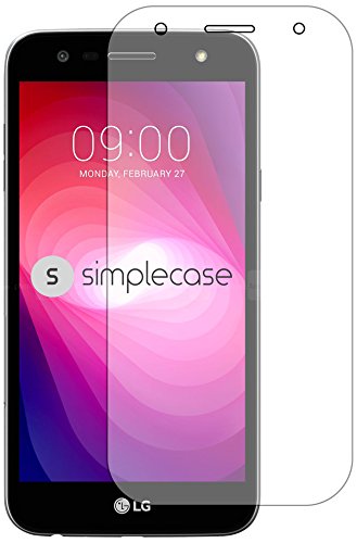 Simplecase Panzerglas passend zu LG Xpower2 , Premium Displayschutz , Schutz durch Extra Härtegrad 9H , Case Friendly , Echtglas / Verbundglas / Panzerglasfolie , Transparent - 1 Stück von simplecase