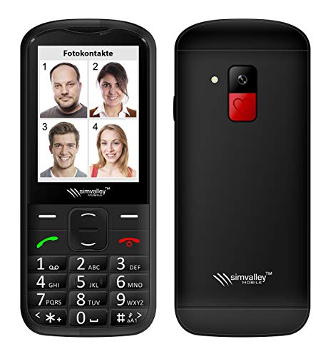 simvalley MOBILE Handys: Komfort-Handy mit Garantruf Premium, Bluetooth & XXL Farb-Display (Seniorenhandy mit Kamera, Notfalltelefon, Voice Recorder) von simvalley MOBILE
