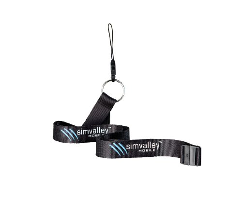 simvalley MOBILE Handyschlaufe: Halsschlaufe/Lanyard mit Solltrennstelle für Mobiltelefone (Handy Halsband, Smartphone Schlaufe, Trageschlaufe) von simvalley MOBILE