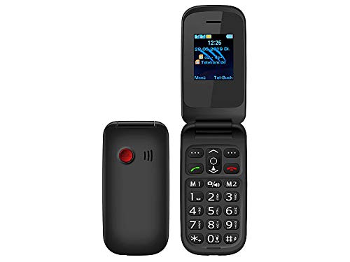 simvalley MOBILE Klapptelefon: Notruf-Klapphandy XL-949 mit Garantruf Easy, Dual-SIM und Bluetooth (Senioren Klapphandy, Klapphandys, Taschenlampen) von simvalley MOBILE