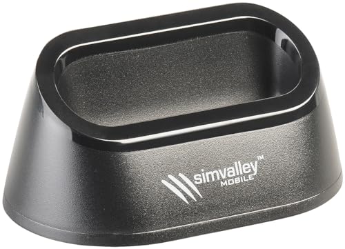 simvalley MOBILE Zubehör zu Seniorenhandy Notruf: Ladestation für Komfort-Handy RX-800.Radio (Seniorenhandy mit Notruffunktion, Notfall-Handy Senioren, Taschenlampen) von simvalley MOBILE