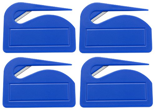 sin4sey 4er Set Brieföffner Briefschneider Papierschneider (blau) von sin4sey