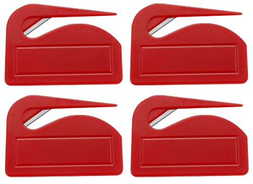sin4sey 4er Set Brieföffner Briefschneider Papierschneider (rot) von sin4sey