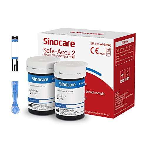 Blutzuckerteststreifen, Teststreifen Blutzucker 50 für sinocare Safe Accu2 Blutzuckermessgerät, Zuckerteststreifen Set Blutzuckerteststreifen, Teststreifen Blutzucker 50 für sinocare Safe Accu2 Blutzuckermessgerät, Zuckerteststreifen Set von sinocare