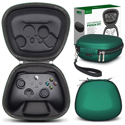 sisma Aufbewahrung Tasche Kompatibel mit Xbox Series X/S & Xbox Core Wireless Controller Robuste Aufbewahrungstasche Hard Case Sicherer Schutz Hülle Deluxe Grün von sisma
