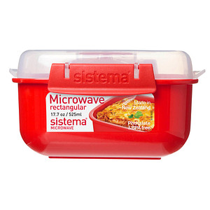 sistema® Mikrowellendose rot 525,0 ml, 1 St. von sistema®