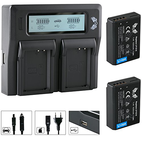 2X SK Akku Canon LP-E10 1020mAh + LCD Dual Doppel Ladegerät für Canon EOS 1100D 1200D 1300D 2000D 4000D / Rebel T3 T5 T6 und weitere 2X SK Akku Canon LP-E10 1020mAh + LCD Dual Doppel Ladegerät für Canon EOS 1100D 1200D 1300D 2000D 4000D / Rebel T3 T5 T6 und weitere von skgames
