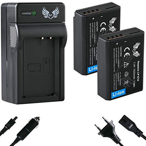 2X SK Akku Canon LP-E10 1020mAh + Ladegerät Charger für Canon EOS 1100D 1200D 1300D 2000D 4000D / Rebel T3 T5 T6 und weitere 2X SK Akku Canon LP-E10 1020mAh + Ladegerät Charger für Canon EOS 1100D 1200D 1300D 2000D 4000D / Rebel T3 T5 T6 und weitere von skgames