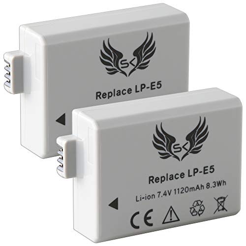 2X SK Akku Canon LP-E5 | 1120mAh | für Canon EOS 450D 500D 1000D / Rebel T1i XS XSi/Kiss F X2 X3 2X SK Akku Canon LP-E5 | 1120mAh | für Canon EOS 450D 500D 1000D / Rebel T1i XS XSi/Kiss F X2 X3 von skgames