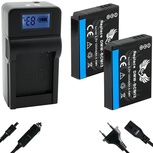 2X SK Akku Ersatz für Panasonic DMW-BCM13 / DMW-BCM13E 1200mAh + Speed Charger für Lumix DMC-FT5 TZ40 TZ41 TZ55 TZ61 TZ71 ZS30 DMW BCM13 BCM13E 2X SK Akku Ersatz für Panasonic DMW-BCM13 / DMW-BCM13E 1200mAh + Speed Charger für Lumix DMC-FT5 TZ40 TZ41 TZ55 TZ61 TZ71 ZS30 DMW BCM13 BCM13E von skgames