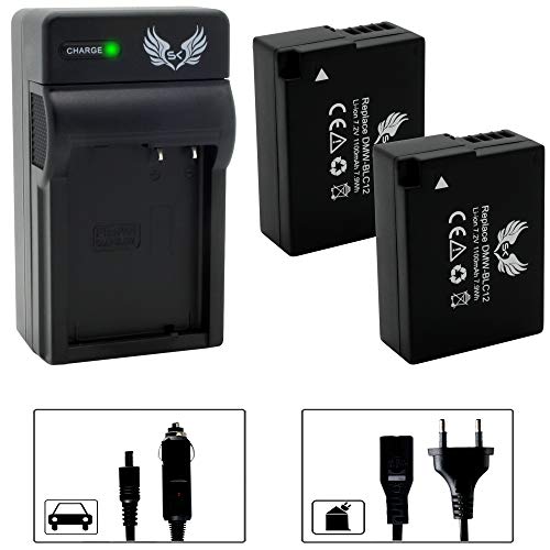 2X SK Akku Ersatz für Panasonic DMW-BLC12 / DMW-BLC12E 1100mAh + Ladegerät für Lumix DMC-G5 G6 G7 GX8 G70 G81 G85 FZ2000 FZ2500 / DMW BLC12 BLC12E 2X SK Akku Ersatz für Panasonic DMW-BLC12 / DMW-BLC12E 1100mAh + Ladegerät für Lumix DMC-G5 G6 G7 GX8 G70 G81 G85 FZ2000 FZ2500 / DMW BLC12 BLC12E von skgames