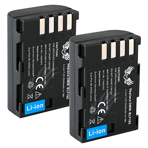 2X SK Akku Ersatz für Panasonic DMW-BLF19E | 2040mAh | DMW-BLF19 DMW BLF19 BLF19E Lumix DMC-GH3 DMC-GH4 // DC-GH5 DC-GH5S DC-G9 DC-G9L DC-G9MEG von skgames