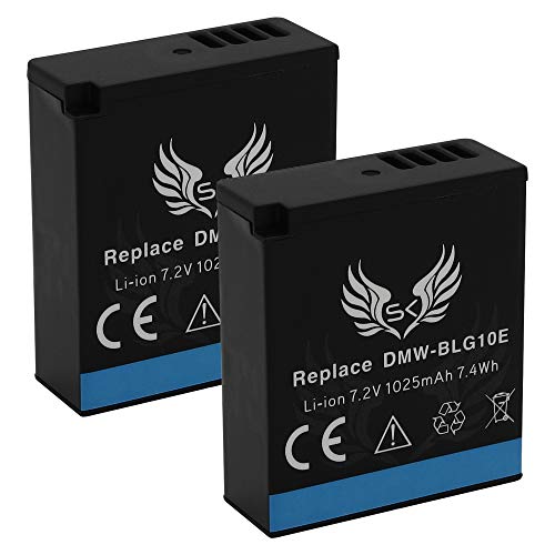 2X SK Akku Ersatz für Panasonic DMW-BLG10 / DMW-BLG10E | 1025mAh | für Panasonic Lumix DMC-GF6 GX7 GX80 DMW BLG10 BLG10E BLE9 DMW-BLE9E CS-BLG10MC 2X SK Akku Ersatz für Panasonic DMW-BLG10 / DMW-BLG10E | 1025mAh | für Panasonic Lumix DMC-GF6 GX7 GX80 DMW BLG10 BLG10E BLE9 DMW-BLE9E CS-BLG10MC von skgames