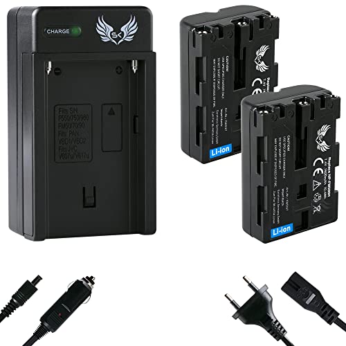 2X SK Akku Ersatz für Sony NP-FM500H | 1400mAh | NP-FM500 + Ladegerät für Sony Alpha 57 65 77 99 A57 A58 A65 A68 A77 A99 II DSLR A580 A700 A850 A900 2X SK Akku Ersatz für Sony NP-FM500H | 1400mAh | NP-FM500 + Ladegerät für Sony Alpha 57 65 77 99 A57 A58 A65 A68 A77 A99 II DSLR A580 A700 A850 A900 von skgames