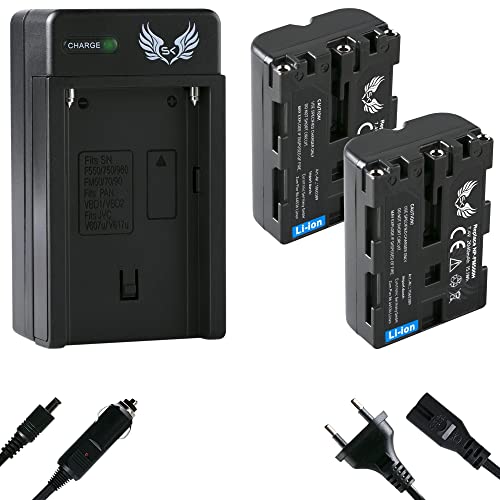 2X SK Akku Ersatz für Sony NP-FM500H | 2040mAh | NP-FM500 + Ladegerät für Sony Alpha 57 65 77 99 A57 A58 A65 A68 A77 A99 II DSLR A580 A700 A850 A900 2X SK Akku Ersatz für Sony NP-FM500H | 2040mAh | NP-FM500 + Ladegerät für Sony Alpha 57 65 77 99 A57 A58 A65 A68 A77 A99 II DSLR A580 A700 A850 A900 von skgames