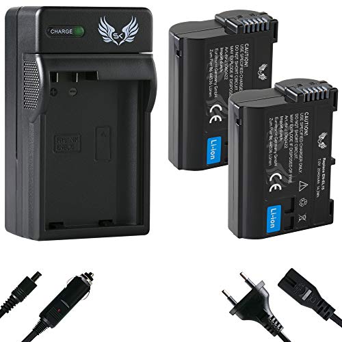 2X SK Akku Nikon EN-EL15 2040mAh + Ladegerät EN-EL15c EN-EL15b EN-EL15a für Nikon // Z6 II Z7 II // Z5 Z6 Z7 D600 D750 D800 D810 D850 D7200 D7500 2X SK Akku Nikon EN-EL15 2040mAh + Ladegerät EN-EL15c EN-EL15b EN-EL15a für Nikon // Z6 II Z7 II // Z5 Z6 Z7 D600 D750 D800 D810 D850 D7200 D7500 von skgames
