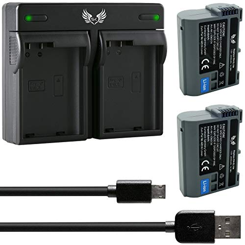 2X SK Akku Nikon EN-EL15b 2040mAh + Dual Charger EN-EL15c EN-EL15a EN-EL15 für Nikon // Z6 II Z7 II // Z5 Z6 Z7 D600 D750 D800 D810 D850 D7200 D7500 2X SK Akku Nikon EN-EL15b 2040mAh + Dual Charger EN-EL15c EN-EL15a EN-EL15 für Nikon // Z6 II Z7 II // Z5 Z6 Z7 D600 D750 D800 D810 D850 D7200 D7500 von skgames