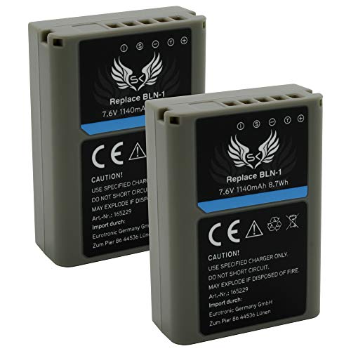 2X SK Akku Olympus BLN-1 | 1140mAh | für Olympus OM-D E-M1 E-M5 E-M5 Mark II/Pen E-P5 Pen-F. | PS-BLN-1 2X SK Akku Olympus BLN-1 | 1140mAh | für Olympus OM-D E-M1 E-M5 E-M5 Mark II/Pen E-P5 Pen-F. | PS-BLN-1 von skgames
