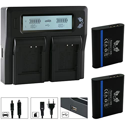 2X SK Akku Olympus Li-90b / Li-92b 1100mAh + LCD Dual Doppel Ladegerät für Olympus Stylus XZ-2 / Traveller SH-2 SH-60 SP-100 EE/Tough TG-2 TG-5 2X SK Akku Olympus Li-90b / Li-92b 1100mAh + LCD Dual Doppel Ladegerät für Olympus Stylus XZ-2 / Traveller SH-2 SH-60 SP-100 EE/Tough TG-2 TG-5 von skgames