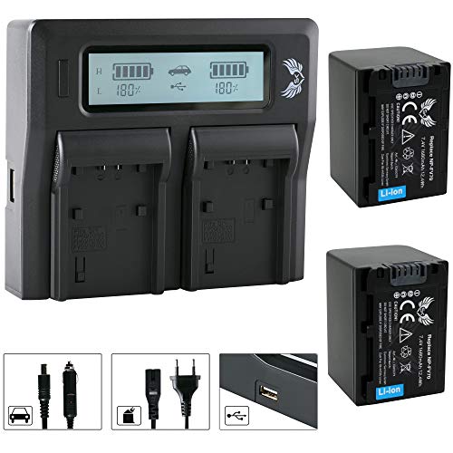 2X SK Akku Sony NP-FV70 1680mAh + LCD Dual Doppel Ladegerät für Sony DCR-SX85 HDR-CX900 HDR-PJ810 HDR-VG900 /// NP-FV30 NP-FV50 NP-FV100 NP-FV120 2X SK Akku Sony NP-FV70 1680mAh + LCD Dual Doppel Ladegerät für Sony DCR-SX85 HDR-CX900 HDR-PJ810 HDR-VG900 /// NP-FV30 NP-FV50 NP-FV100 NP-FV120 von skgames