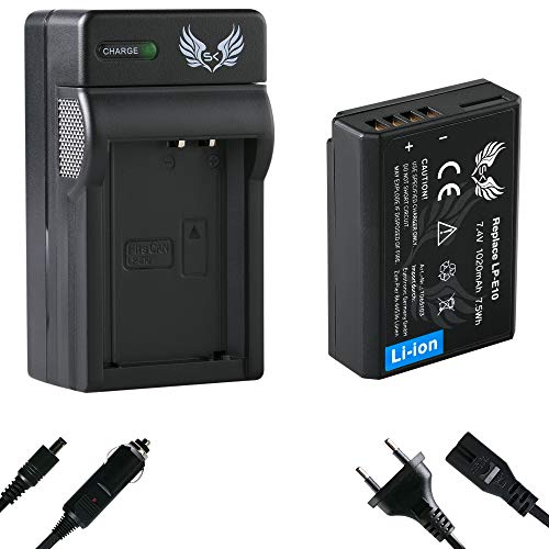 SK Akku Canon LP-E10 1020mAh + Ladegerät Charger für Canon EOS 1100D 1200D 1300D 2000D 4000D / Rebel T3 T5 T6 und weitere SK Akku Canon LP-E10 1020mAh + Ladegerät Charger für Canon EOS 1100D 1200D 1300D 2000D 4000D / Rebel T3 T5 T6 und weitere von skgames