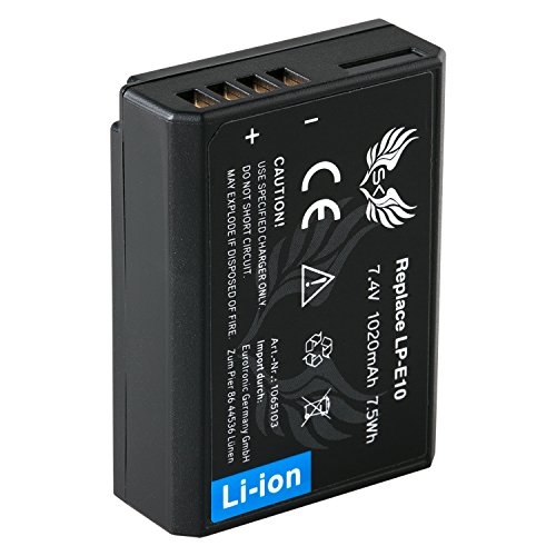 SK Akku Canon LP-E10 | 1020mAh | für Canon EOS 1100D 1200D 1300D 2000D 4000D / Rebel T3 T5 T6 / Kiss X50 X70 SK Akku Canon LP-E10 | 1020mAh | für Canon EOS 1100D 1200D 1300D 2000D 4000D / Rebel T3 T5 T6 / Kiss X50 X70 von SK Games