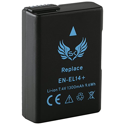 SK Akku Ersatz für Nikon EN-EL14 | 1300mAh | EN-EL14A für Nikon D3100 D3300 D3400 D3500 D5100 D5200 D5300 D5500 D5600 DF // CoolPix P7000 P7700 P7800 SK Akku Ersatz für Nikon EN-EL14 | 1300mAh | EN-EL14A für Nikon D3100 D3300 D3400 D3500 D5100 D5200 D5300 D5500 D5600 DF // CoolPix P7000 P7700 P7800 von skgames