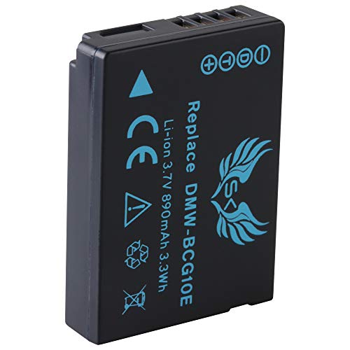 SK Akku Ersatz für Panasonic DMW-BCG10 / DMW-BCG10E | 890mAh | Panasonic DMW BCG10 BCG10E TZ25 TZ36 TZ65 ZS1 ZS7 ZS10 ZS15 ZS20 ZS25 ZR1 ZX1 ZX3 3D1 von skgames