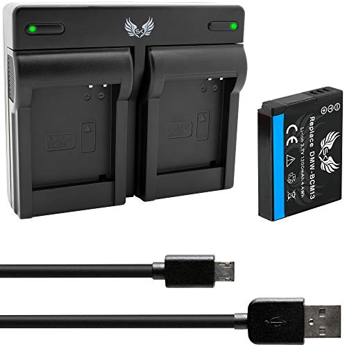 SK Akku Ersatz für Panasonic DMW-BCM13 / DMW-BCM13E 1200mAh + Dual Charger für Lumix DMC-FT5 TZ40 TZ41 TZ55 TZ61 TZ71 ZS30 DMW BCM13 BCM13E SK Akku Ersatz für Panasonic DMW-BCM13 / DMW-BCM13E 1200mAh + Dual Charger für Lumix DMC-FT5 TZ40 TZ41 TZ55 TZ61 TZ71 ZS30 DMW BCM13 BCM13E von skgames