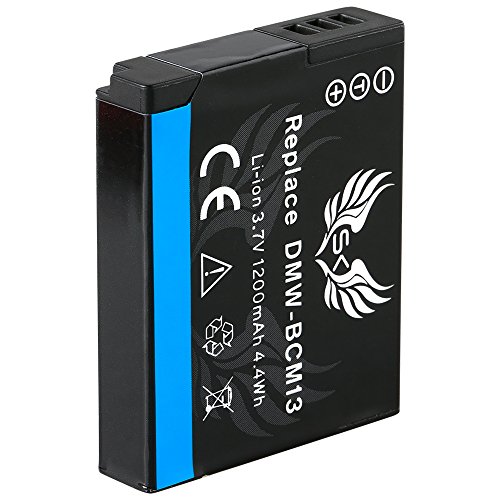 SK Akku Ersatz für Panasonic DMW-BCM13 / DMW-BCM13E || 1200mAh || für Panasonic Lumix DMC-FT5 TZ40 TZ41 TZ56 TZ58 TZ61 TZ71 ZS30 DMW BCM13 BCM13E von skgames