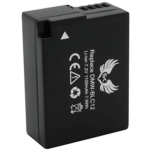 SK Akku Ersatz für Panasonic DMW-BLC12 / DMW-BLC12E | 1100mAh | für Lumix DMC-G5 G6 G7 GX8 G85 FZ200 FZ300 FZ1000 FZ2000 FZ2500 / DMW BLC12 BLC12E SK Akku Ersatz für Panasonic DMW-BLC12 / DMW-BLC12E | 1100mAh | für Lumix DMC-G5 G6 G7 GX8 G85 FZ200 FZ300 FZ1000 FZ2000 FZ2500 / DMW BLC12 BLC12E von skgames