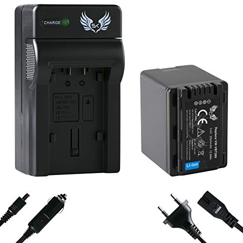 SK Akku Ersatz für Panasonic VW-VBT380 E-K 3560mAh + Ladegerät VW-VBK180 VW-VBK360 VW-VBT190 VW VBK180 VBK360 VBT380 E K Panasonic HC-V777 VXF999 SK Akku Ersatz für Panasonic VW-VBT380 E-K 3560mAh + Ladegerät VW-VBK180 VW-VBK360 VW-VBT190 VW VBK180 VBK360 VBT380 E K Panasonic HC-V777 VXF999 von skgames