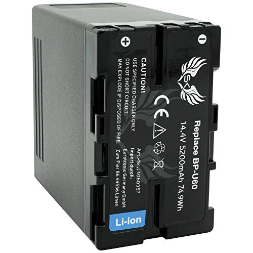 SK Akku Ersatz für Sony BP-U60 | 5200mAh | für Sony PMW-150 200 300 / PMW-EX1 EX3 F3 // PXW-FS5 PXW-FS7 X180 X200 /// BP-U30 BP-U90 BP-U95 SK Akku Ersatz für Sony BP-U60 | 5200mAh | für Sony PMW-150 200 300 / PMW-EX1 EX3 F3 // PXW-FS5 PXW-FS7 X180 X200 /// BP-U30 BP-U90 BP-U95 von skgames