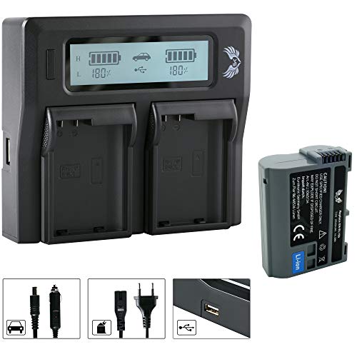 SK Akku Nikon EN-EL15b 2040mAh + LCD Dual Charger EN-EL15c EN-EL15a EN-EL15 für Nikon // Z6 II Z7 II // Z5 Z6 Z7 D750 D800 D810 D850 D7200 D7500 SK Akku Nikon EN-EL15b 2040mAh + LCD Dual Charger EN-EL15c EN-EL15a EN-EL15 für Nikon // Z6 II Z7 II // Z5 Z6 Z7 D750 D800 D810 D850 D7200 D7500 von skgames