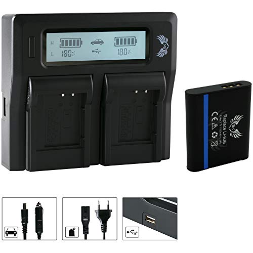 SK Akku Olympus Li-90b / Li-92b 1100mAh + LCD Dual Doppel Ladegerät für Olympus Stylus XZ-2 / Traveller SH-2 SH-60 SP-100 EE/Tough TG-2 TG-5 SK Akku Olympus Li-90b / Li-92b 1100mAh + LCD Dual Doppel Ladegerät für Olympus Stylus XZ-2 / Traveller SH-2 SH-60 SP-100 EE/Tough TG-2 TG-5 von skgames