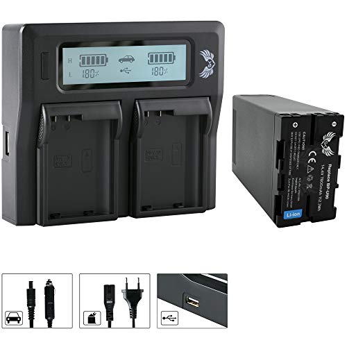 SK Akku Sony BP-U90 7800mAh + LCD Dual Doppel Ladegerät für Sony PMW-200 300 / PMW-EX1 EX3 F3 // PXW-FS5 FS7 X180 X200 /// BP-U30 BP-U60 BP-U95 SK Akku Sony BP-U90 7800mAh + LCD Dual Doppel Ladegerät für Sony PMW-200 300 / PMW-EX1 EX3 F3 // PXW-FS5 FS7 X180 X200 /// BP-U30 BP-U60 BP-U95 von skgames
