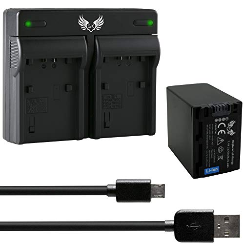 SK Akku Sony NP-FV100 3300mAh + Dual Doppel Ladegerät für Sony DCR-SX85 HDR-CX900 HDR-PJ810 HDR-VG900 /// NP-FV30 NP-FV50 NP-FV70 NP-FV120 - 7.4V, 3300mAh, 24.4Wh - SKgames Batterie-Ladegerät SK Akku Sony NP-FV100 3300mAh + Dual Doppel Ladegerät für Sony DCR-SX85 HDR-CX900 HDR-PJ810 HDR-VG900 /// NP-FV30 NP-FV50 NP-FV70 NP-FV120 - 7.4V, 3300mAh, 24.4Wh - SKgames Batterie-Ladegerät von skgames